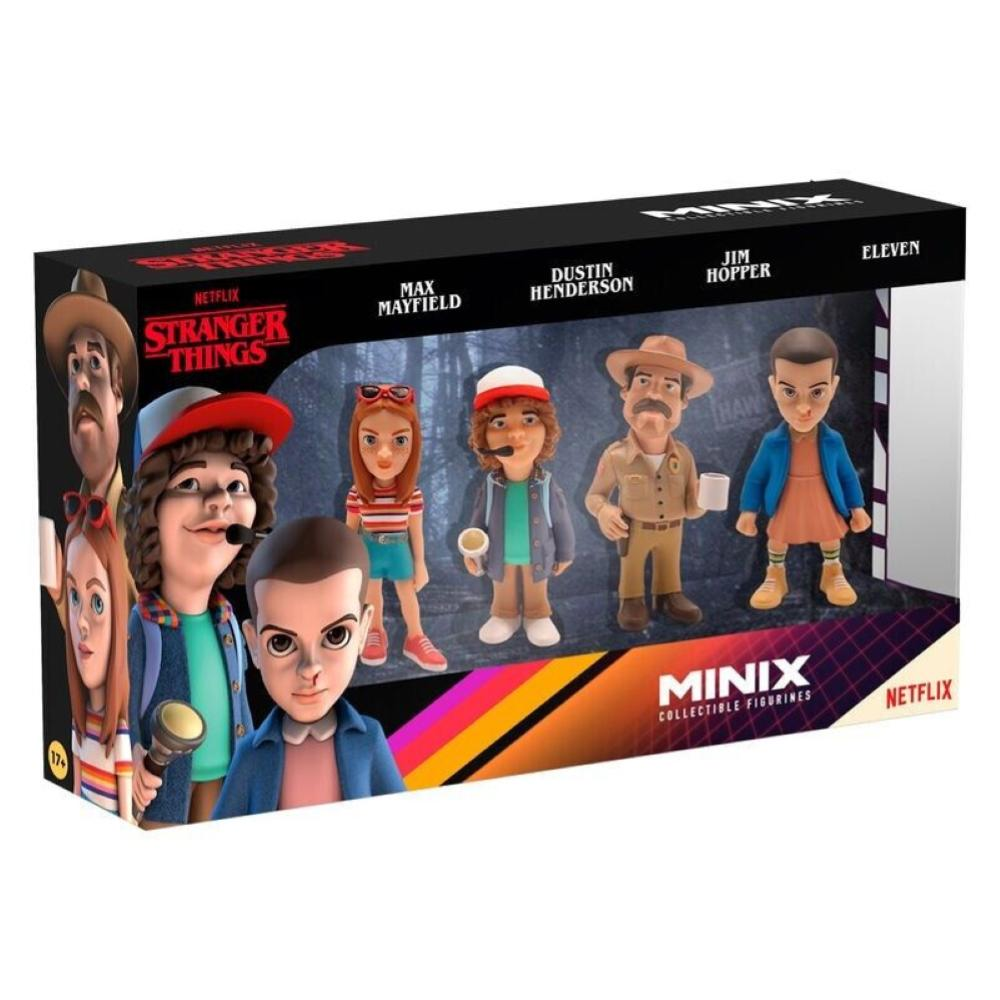 Minix Collectible Figurines - Stranger Things Set 4 Personaggi 7 Cm