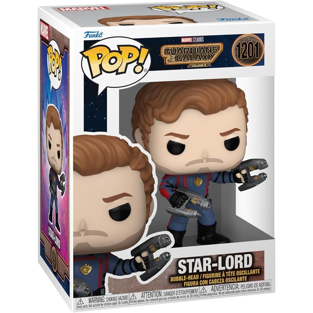 Funko Pop Marvel: Guardians Of The Galaxy 3 - Vinyl Figure 1201 Star-Lord 9cm