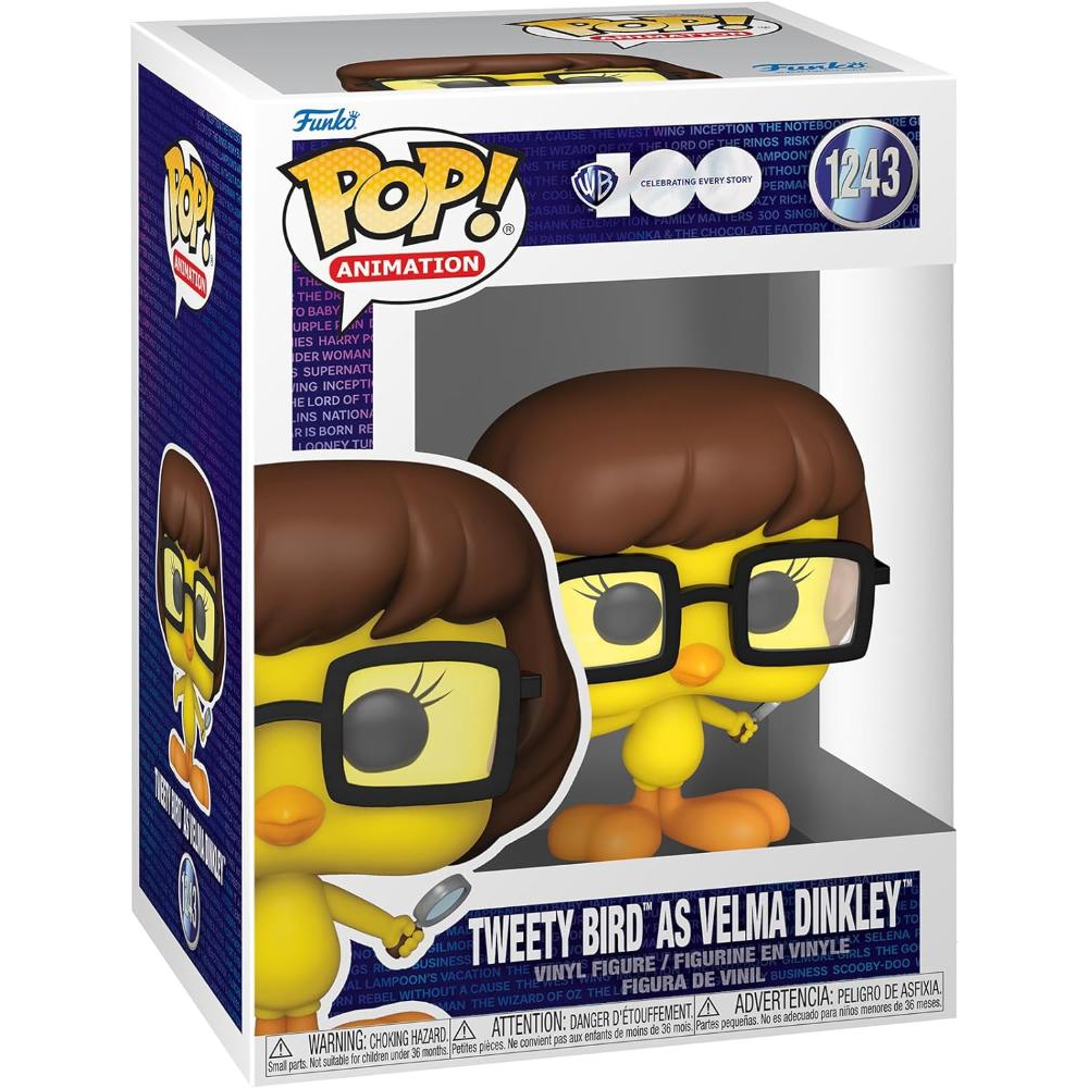 Funko Pop Warner Bros: 100th Anniversary - Looney Tunes - Vinyl Figure 1243 Tweety As Velma 9cm