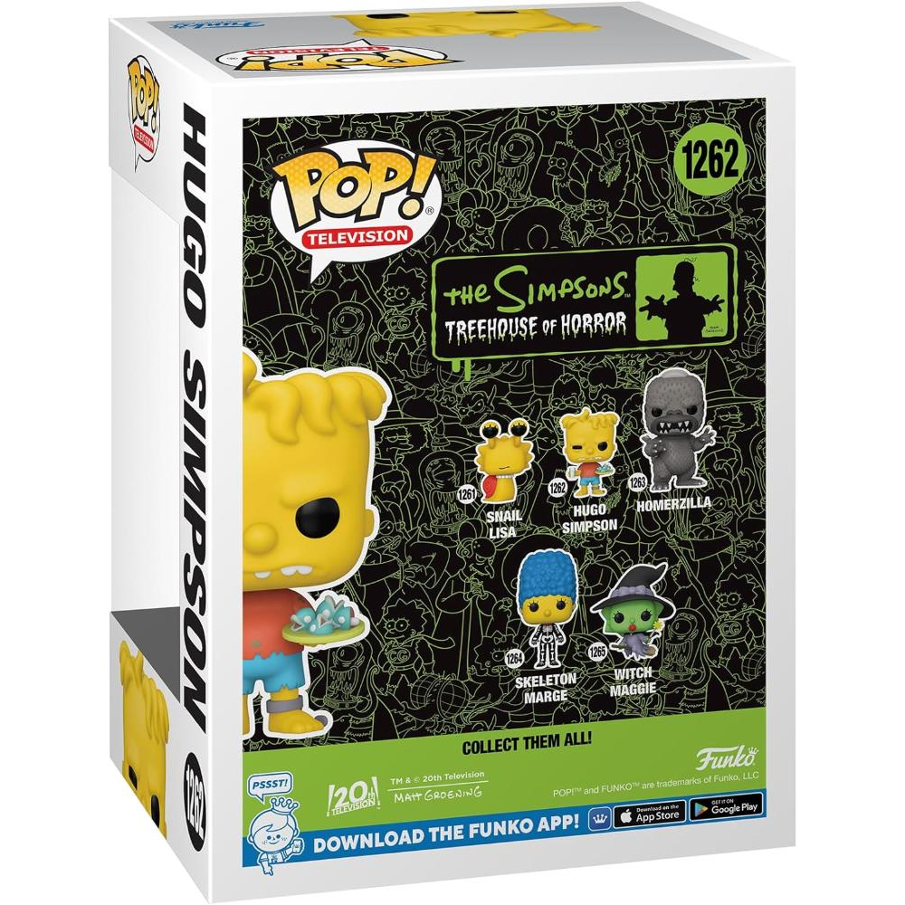 Funko Pop The Simpsons: Treehouse Of Horror - Pop Funko Vinyl Figure 1262 Hugo Simpson 9cm