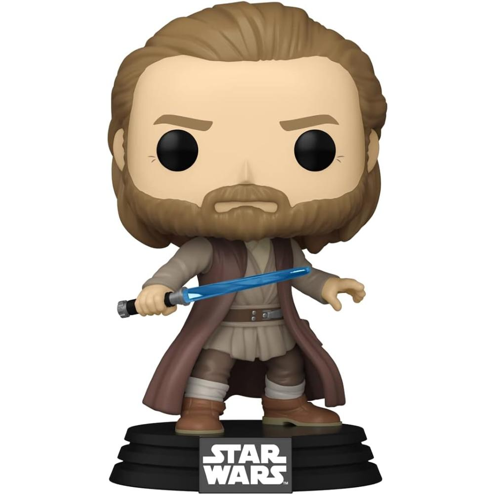 Funko Pop Star Wars: Obi-Wan Kenobi S2 - Pop Funko Vinyl Figure 629 - Obi-Wan (Battle Pose) 9cm