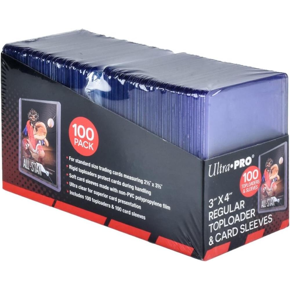 Ultra-Pro 83648 - 100 Toploader 3" X 4" + 100 Card Sleeves