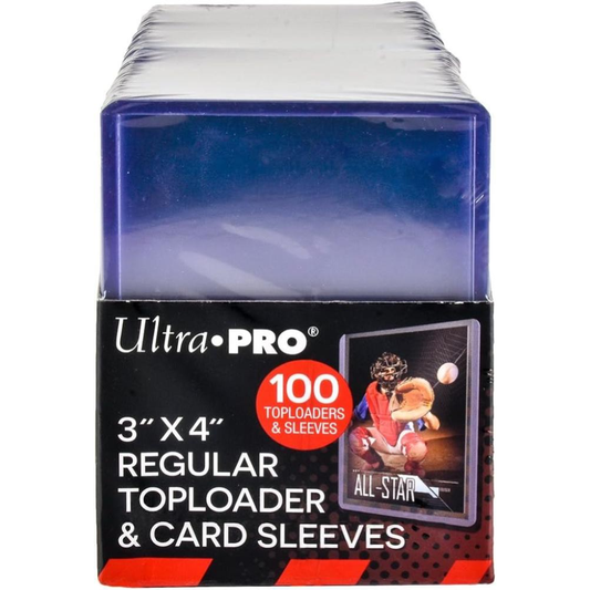 Ultra-Pro 83648 - 100 Toploader 3" X 4" + 100 Card Sleeves
