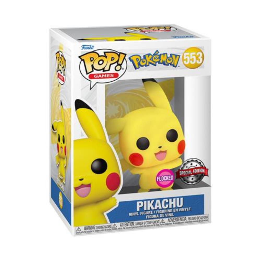 Funko Pop Pokemon - Vinyl Figure 553 Pikachu (Waving) (Fl) 9Cm Ga Excl