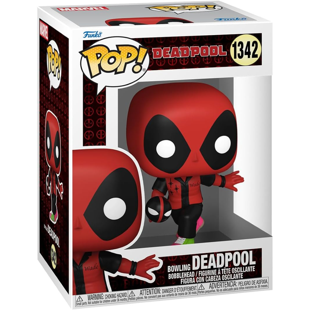 Funko Pop Marvel: Deadpool - Pop Vinyl - 1342 Bowling Deadpool 9Cm