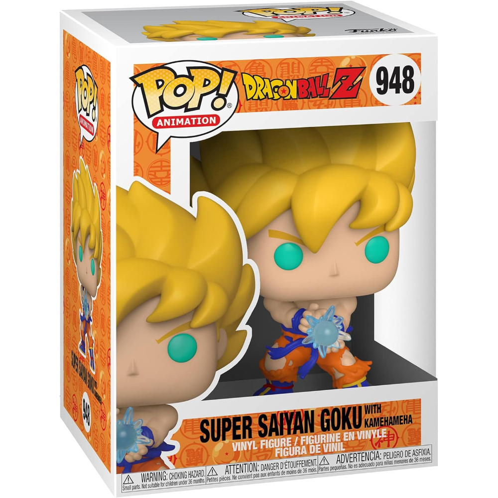 Funko Pop Dragon Ball Z - Vinyl Figure 948 Ss Goku W/ Kamehameha Wave 9Cm