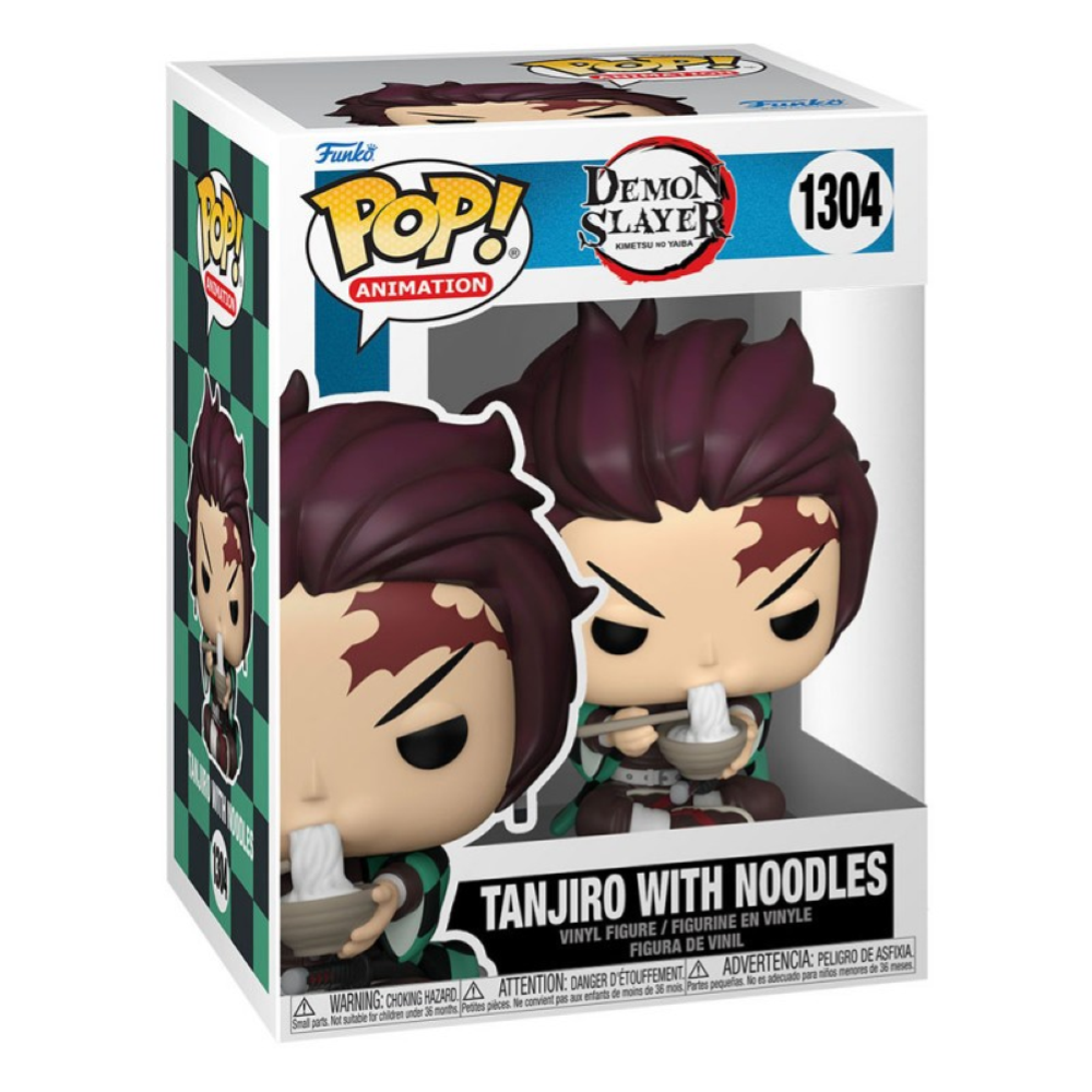 Funko Pop Demon Slayer - Pop Funko Vinyl Figure 1304 Tanjiro W/Noodles 9Cm