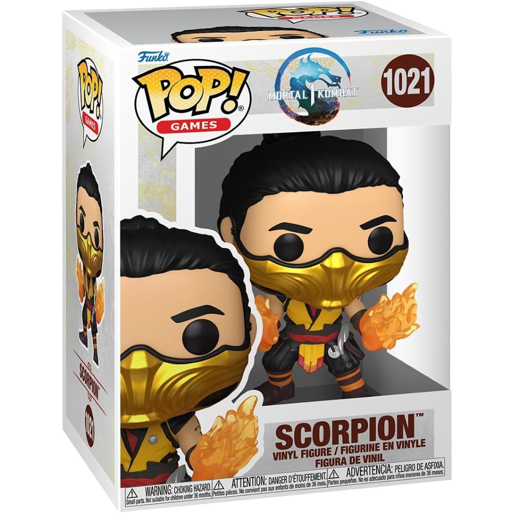 Funko Pop Mortal Kombat Vinyl Figure 1021 Scorpion 9cm 30/09/24