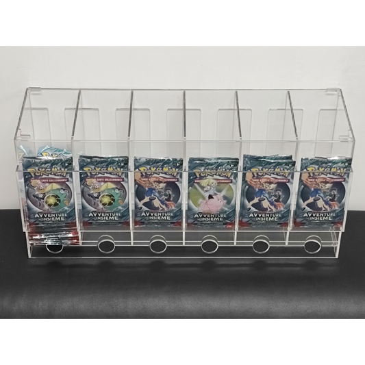 Espositore Acrilico Impilabile per Bustine Carte Collezionabili
