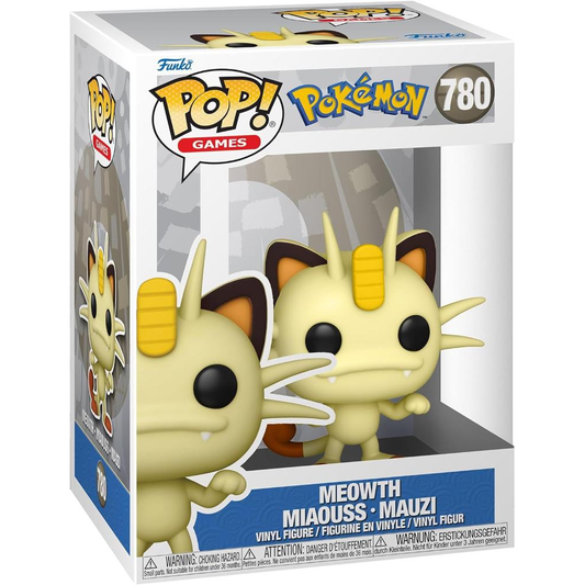 Funko Pop Pokemon - Vinyl Figure 780 Meowth 9Cm