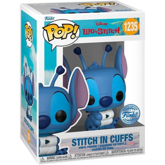 Funko Pop Disney: Lilo & Stitch - Vinyl Figure 1235 Stitch In Cuffs 9cm 31/01/24