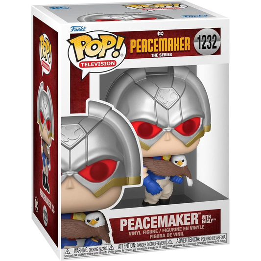 Funko Pop Dc Comics: Peacemaker - Pop Funko Vinyl Figure 1232 Peacemaker W/ Eagly 9Cm*