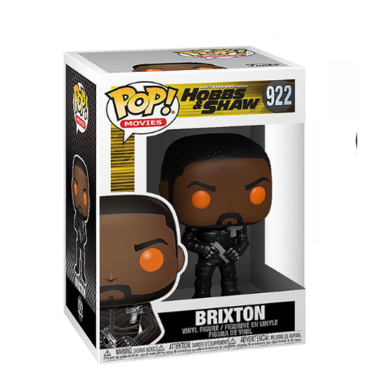 Funko Pop Hobbs & Shaw - Pop Funko Vinyl Figure 922 Brixton W/ Orange Eyes 9Cm*