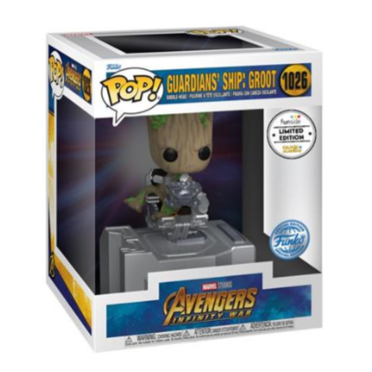 Funko Pop Marvel: Guardians Of The Galaxy Vinyl Figure 1026 Deluxe Ship Groot Ga Excl*