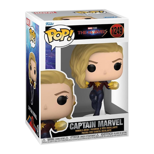 Funko Pop Marvel: The Marvels - Pop Funko Vinyl Figure 1249 Captain Marvel 9Cm*