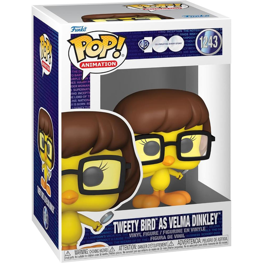 Funko Pop Warner Bros: 100th Anniversary - Looney Tunes - Vinyl Figure 1243 Tweety As Velma 9cm