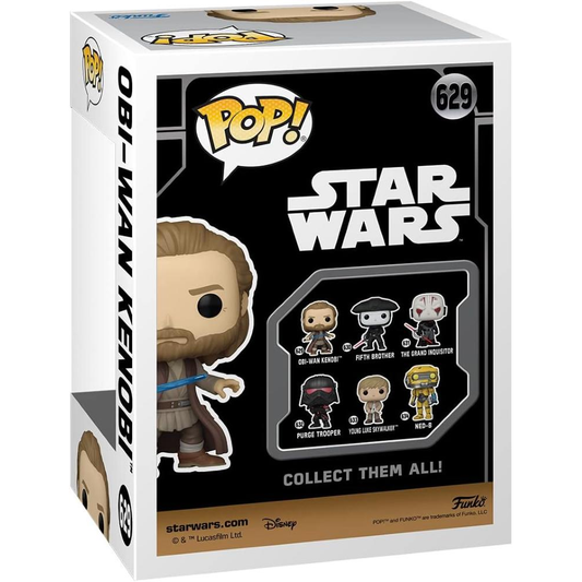 Funko Pop Star Wars: Obi-Wan Kenobi S2 - Pop Funko Vinyl Figure 629 - Obi-Wan (Battle Pose) 9cm