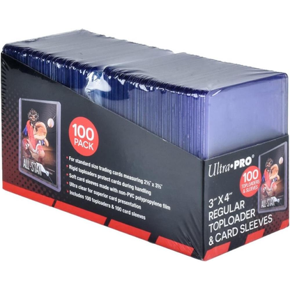 Ultra-Pro 83648 - 100 Toploader 3" X 4" + 100 Card Sleeves