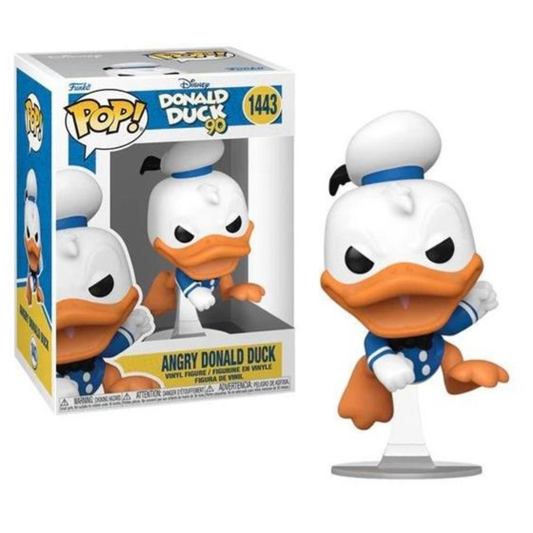 Funko Pop Disney: Donald Duck 90th Anniversary - Vinyl Figure 1443 Donald Duck (Angry) 9cm 31/05/24