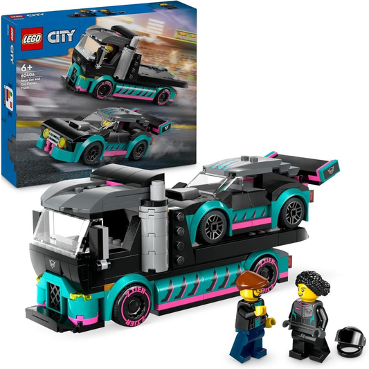 LEGO Auto da corsa e trasportatore 60406