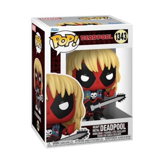 Funko Pop Marvel: Deadpool - Pop Vinyl - 1343 Metal Band Deadpool 9Cm