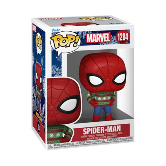 Funko Pop Marvel: Holiday - Vinyl Figure 1284 Spider-Man (Swtr) 9Cm