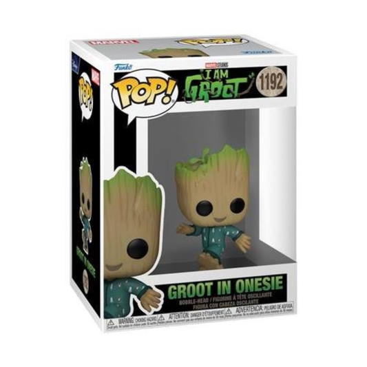 Funko Pop Marvel: I Am Groot - Vinyl Figure 1192 Groot Pjs (Dancing) 9Cm