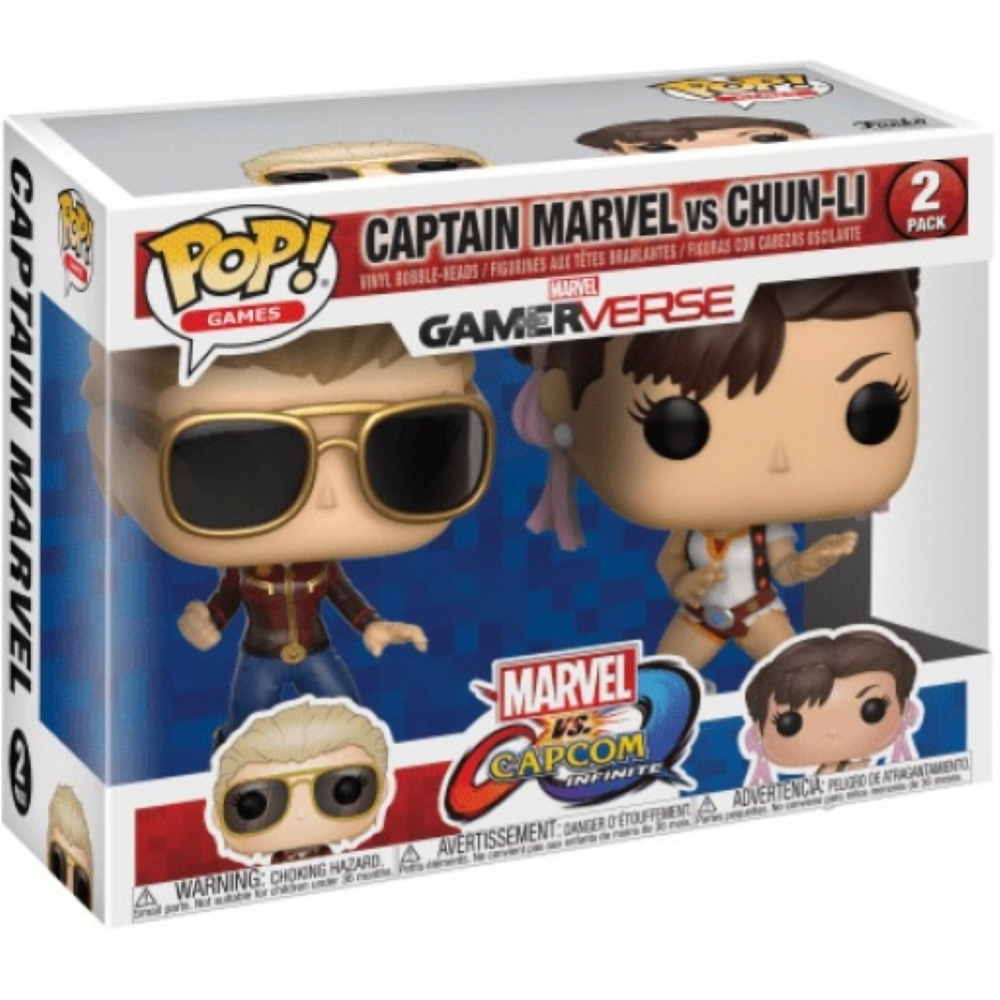Funko Pop Captain Marvel Vs Chun-Li*