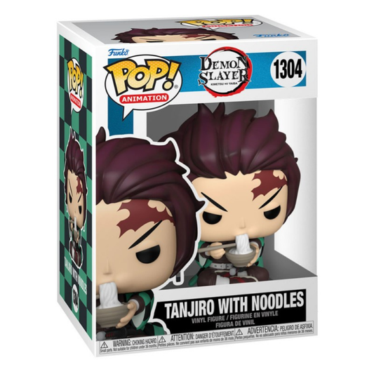 Funko Pop Demon Slayer - Pop Funko Vinyl Figure 1304 Tanjiro W/Noodles 9Cm