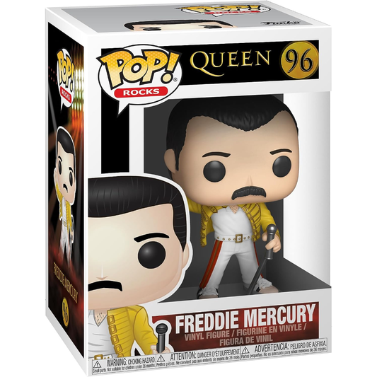 Funko Pop Queen - Pop Funko Vinyl Figure 96 Freddie Mercury (Wembley 1986) 9cm