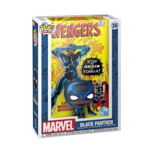 Funko Pop Marvel - Vinyl Figure Comic Covers Vinyl Figure 36 Black Panther - Avengers #87 Cartoomics 2023 Excl*