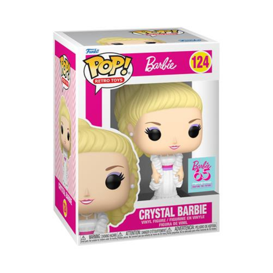 Funko Pop Retro Toys: Barbie - Vinyl Figure 124 Crystal Barbie (Gl) 9cm