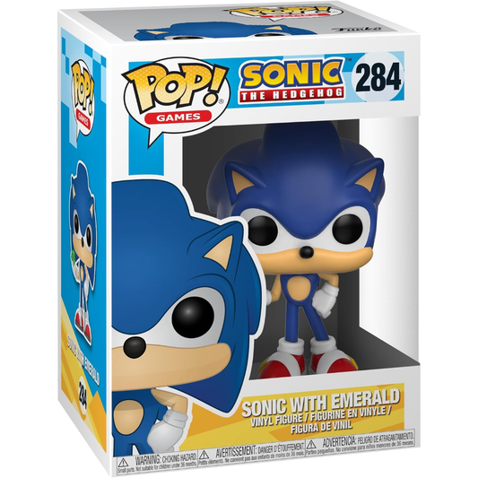Funko Pop Sonic - Vinyl Figure 284 Sonic With Emerald 9Cm