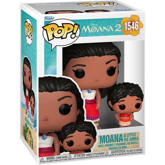 Funko Pop Disney: Moana 2 - Vinyl Figure 1546 Moana & Little Sis Simea 9cm 30/11/24