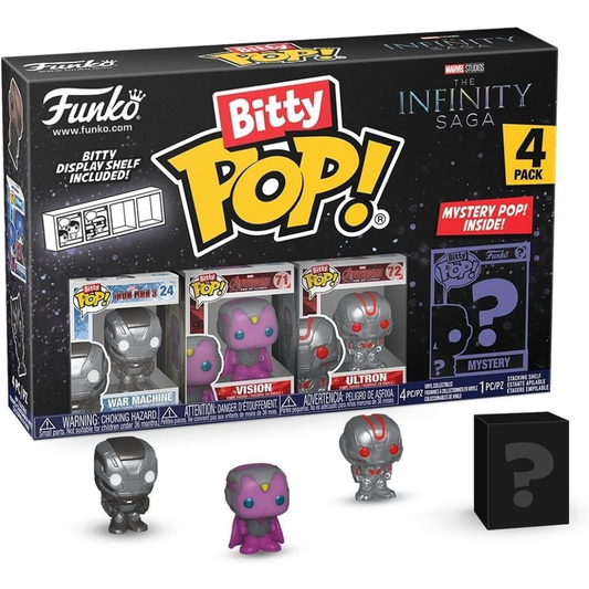 Funko Bitty Pop 71505 - Marvel - Vinyl Figure - Iron Man (4pk) Bundle