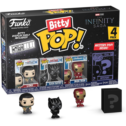 Funko Bitty Pop 71506 - Marvel - Vinyl Figure - Loki (4pk) Bundle
