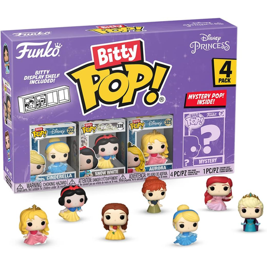 Funko Bitty Pop 73029 - Disney: Princess - Vinyl Figure - Cinderella (4pk) Bundle