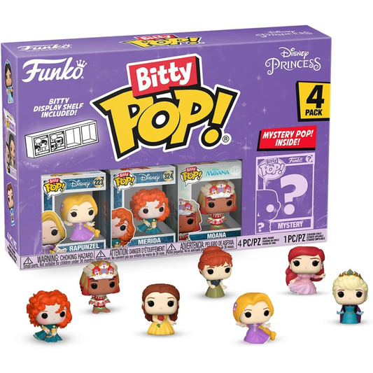 Funko Bitty Pop 73030 - Disney: Princess - Vinyl Figure - Rapunzel (4pk) Bundle
