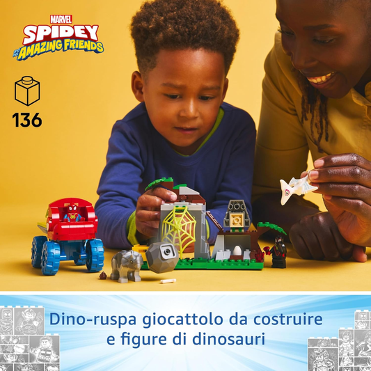 LEGO Team Spidey: salvataggio su dino-ruspa 11199