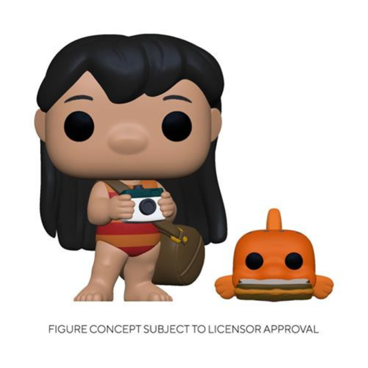 Funko Pop Disney: Lilo & Stitch - Vinyl Figure 1047 Lilo W/ Pudge 9cm