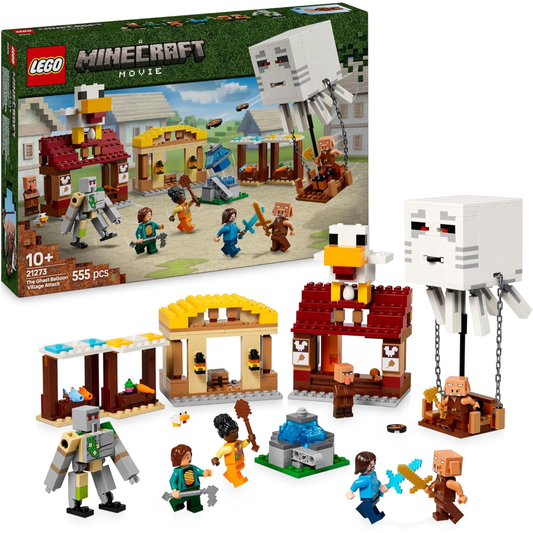 LEGO Minecraft Movie Attacco Al Villaggio Del Ghast-Pallone 21273