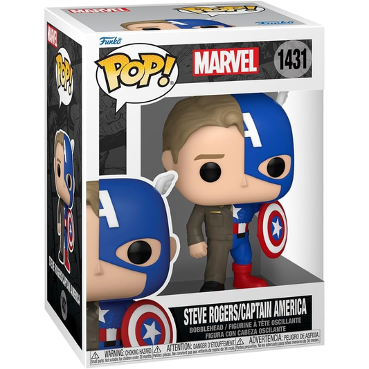 Funko Pop Marvel - Vinyl Figure 1431 Split Captain America/Steve Rogers 9cm 30/11/24