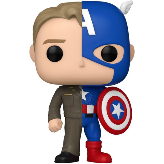 Funko Pop Marvel - Vinyl Figure 1431 Split Captain America/Steve Rogers 9cm 30/11/24