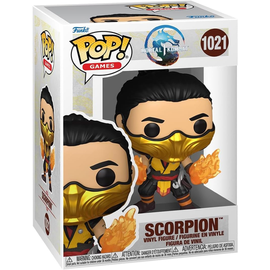 Funko Pop Mortal Kombat Vinyl Figure 1021 Scorpion 9cm 30/09/24