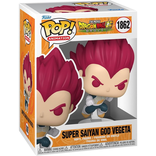 Funko Pop Dragon Ball Super: Broly - Vinyl Figure 1862 Super Sayan God Vegeta 9cm 28/02/25