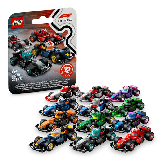 LEGO Minifigures Monoposto di F1 Set Completo 12 Auto da Collezione 71048