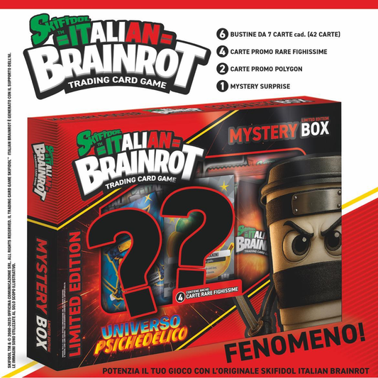 Preordine skifidol - Italian brainrot tcg - Mistery box universo psichedelico 15/09/2025
