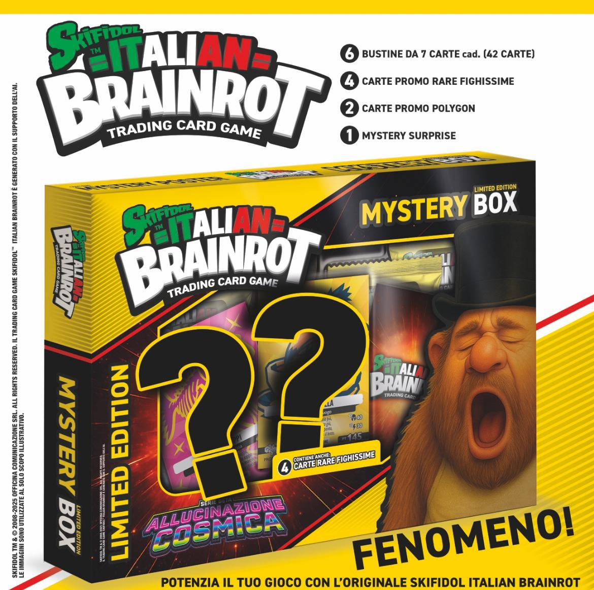 Preordine skifidol - Italian brainrot tcg - Mistery box allucinazione cosmica 15/09/2025