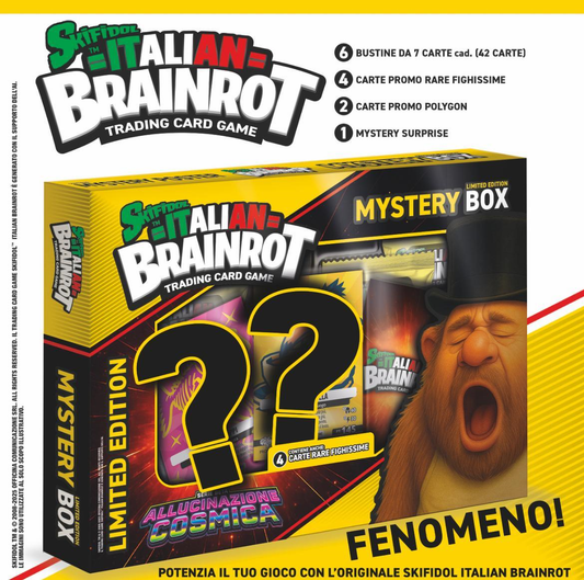 Preordine skifidol - Italian brainrot tcg - Mistery box allucinazione cosmica 15/09/2025
